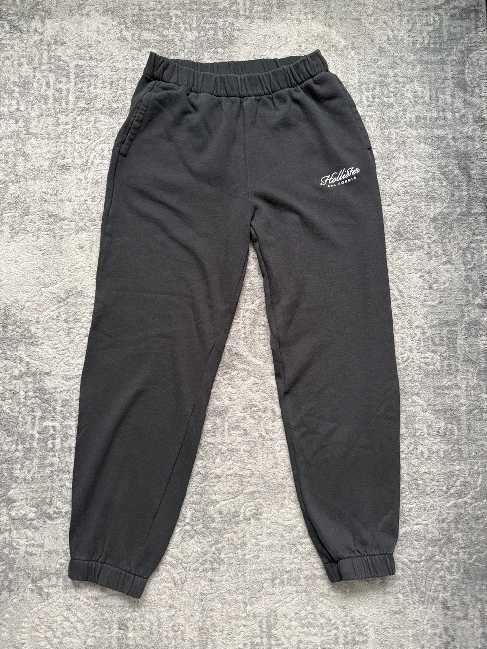 Hollister Fleece Logo Dad Joggers